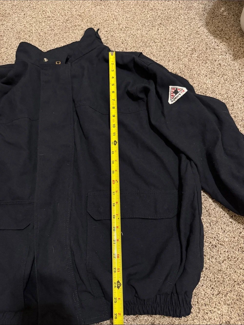 Bulwark FR Protective Apparel Men's Navy Bomber Jacket size XXL